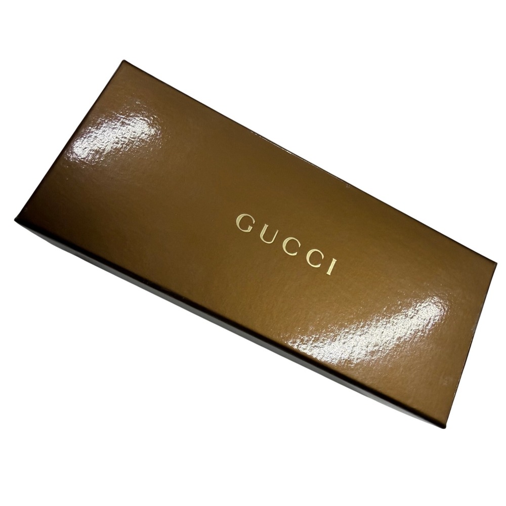 Gucci Empty Storage Box Bronze Glossy GG Monogram Interior Accessory Gift Box